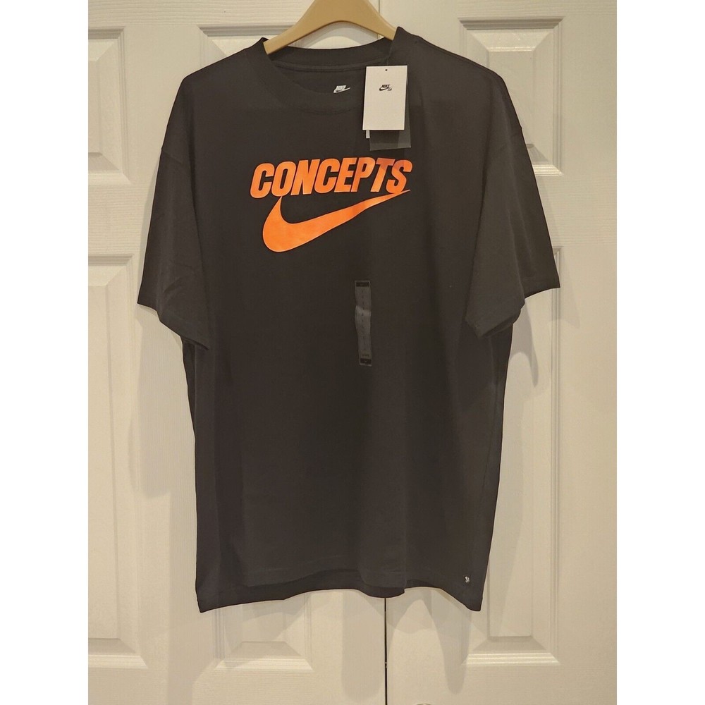 NIKE SB X CONCEPTS TEE LARGE BLACK ORANGE LOBSTER T-SHIRT DR0642-010